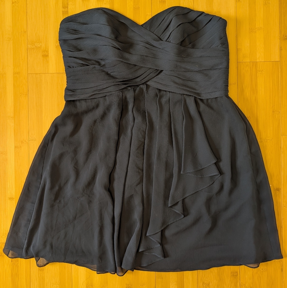 David's Bridal NavyBlue strapless Dress - 18